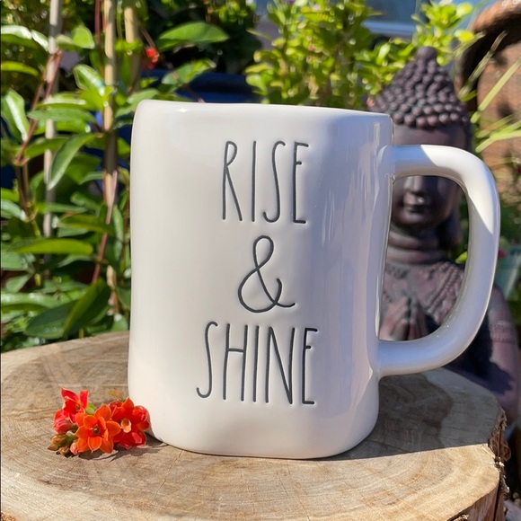 ☀️ NEW Rae Dunn “RISE & SHINE” Coffee / Tea Mug ☀️ - Picture 2 of 6